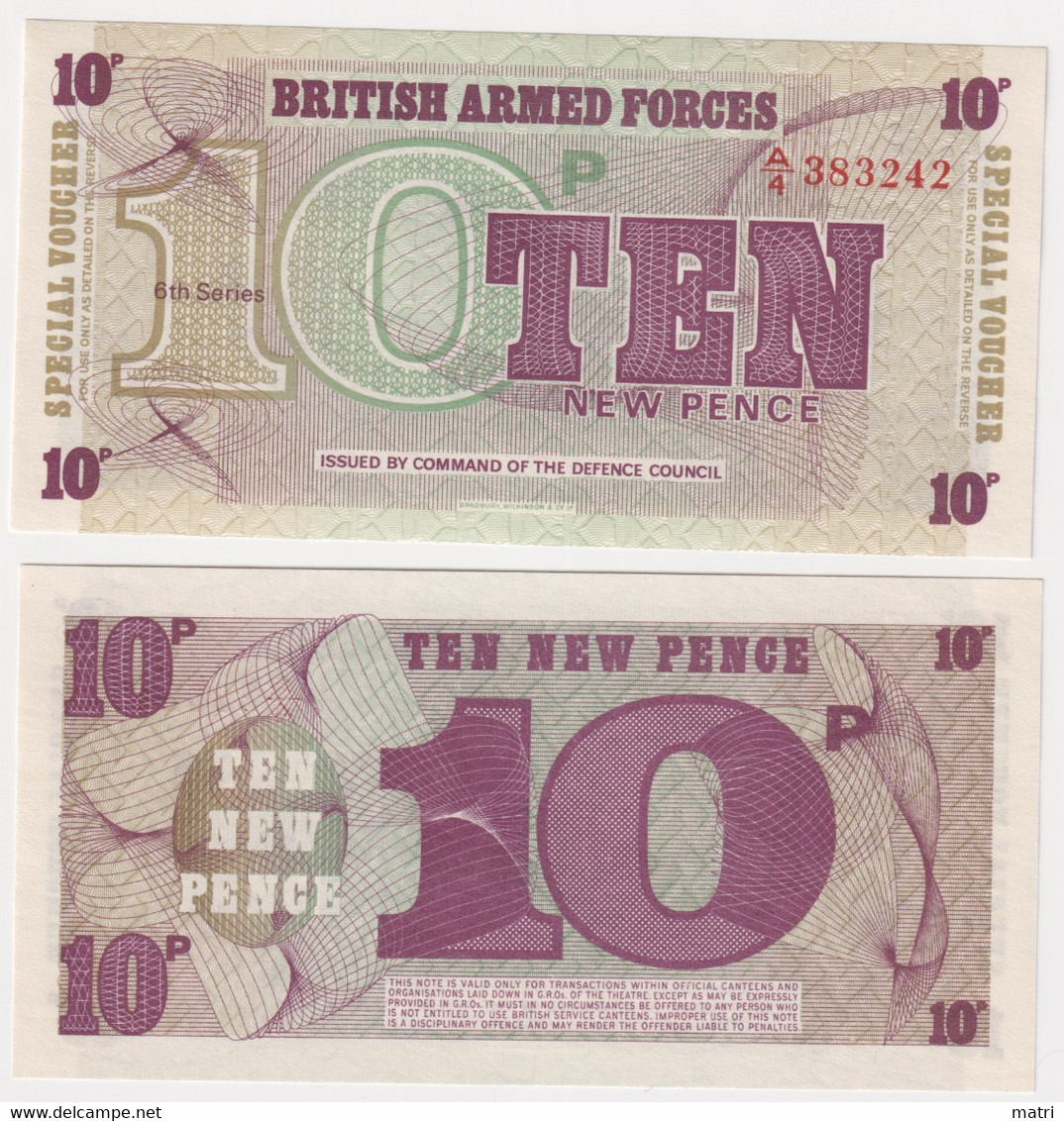 UK 10 New Pence 1972 P#M45 - Autres & Non Classés