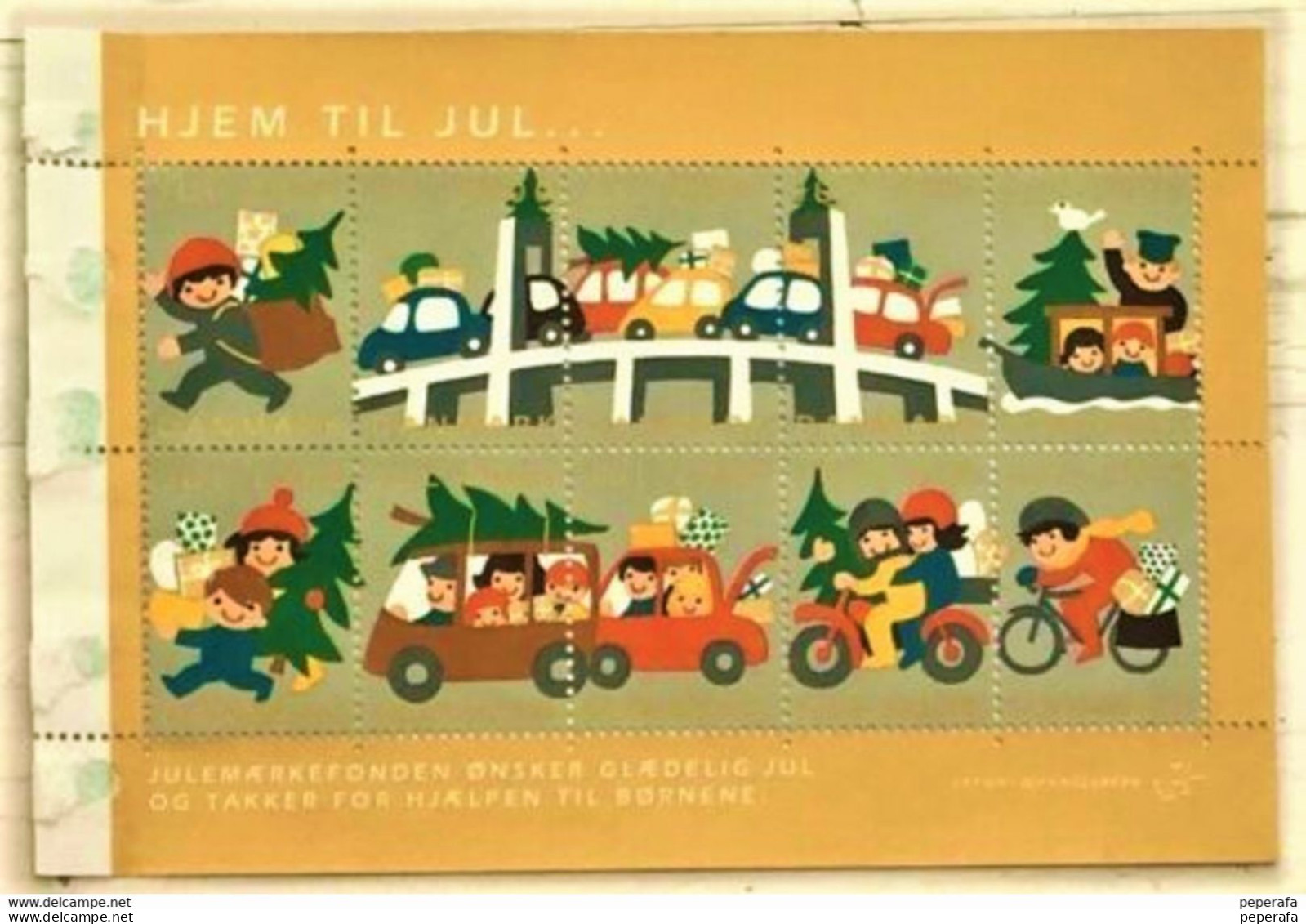 Denmark 2000 Jul Julemærke Christmas Poster Stamp Vignette - Plaatfouten En Curiosa