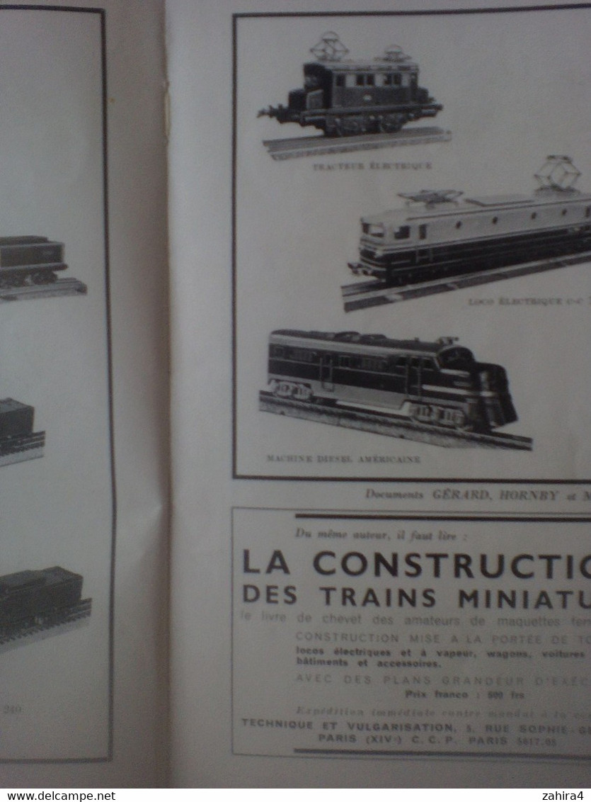 Jouets - Géo-Mousseron Les Trains Miniatures 2e édition - Technique & Vulgarisation Paris - Sans Couverture - Model Making