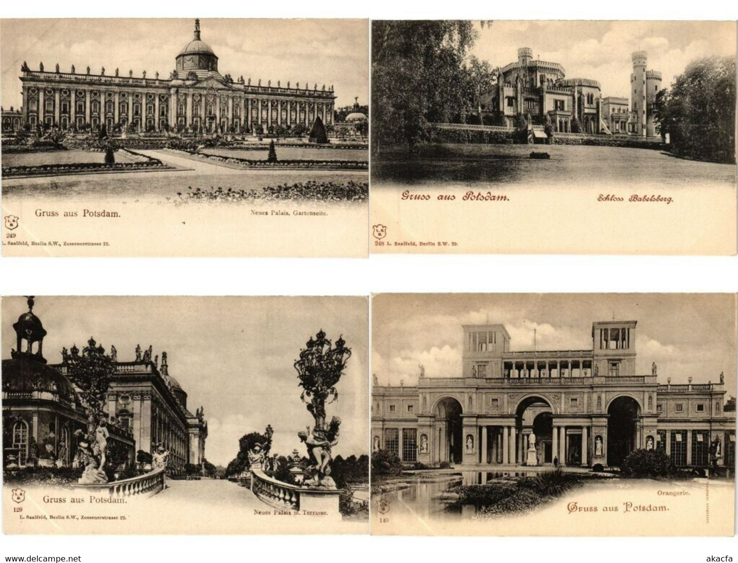 POTSDAM Germany 21 Vintage Postcards Mostly Pre-1920 (L5348) - Collezioni E Lotti