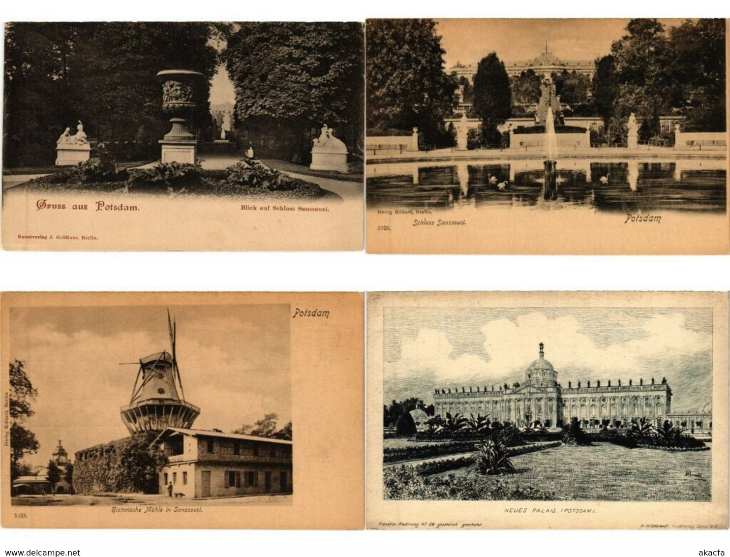 POTSDAM Germany 21 Vintage Postcards Mostly Pre-1920 (L5348) - Sammlungen & Sammellose