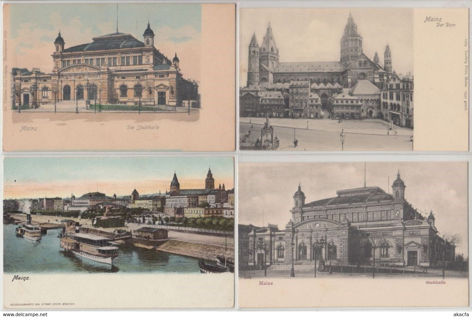 MAINZ Germany 14 Vintage Postcards Mostly Pre-1920 (L5345) - Collezioni E Lotti