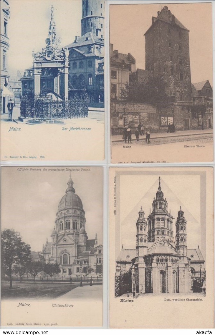 MAINZ Germany 14 Vintage Postcards Mostly Pre-1920 (L5345) - Collezioni E Lotti