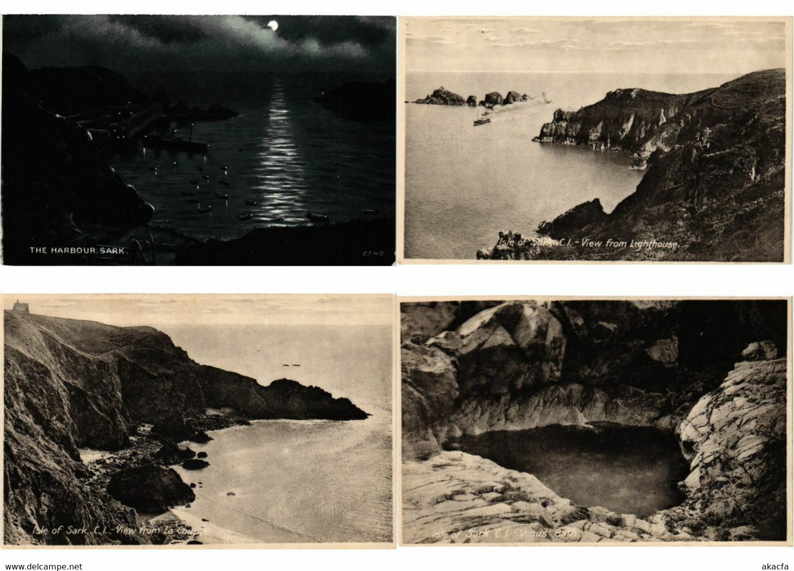 SARK CHANNEL ISLAND 20 Vintage Postcards Mostly Pre-1940 (L2630) - Sark