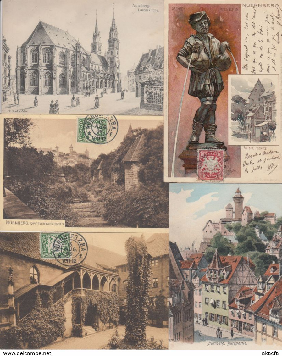 NÜRNBERG GERMANY 26 Vintage Postcards Mostly Pre-1940 (L3391) - Collections & Lots