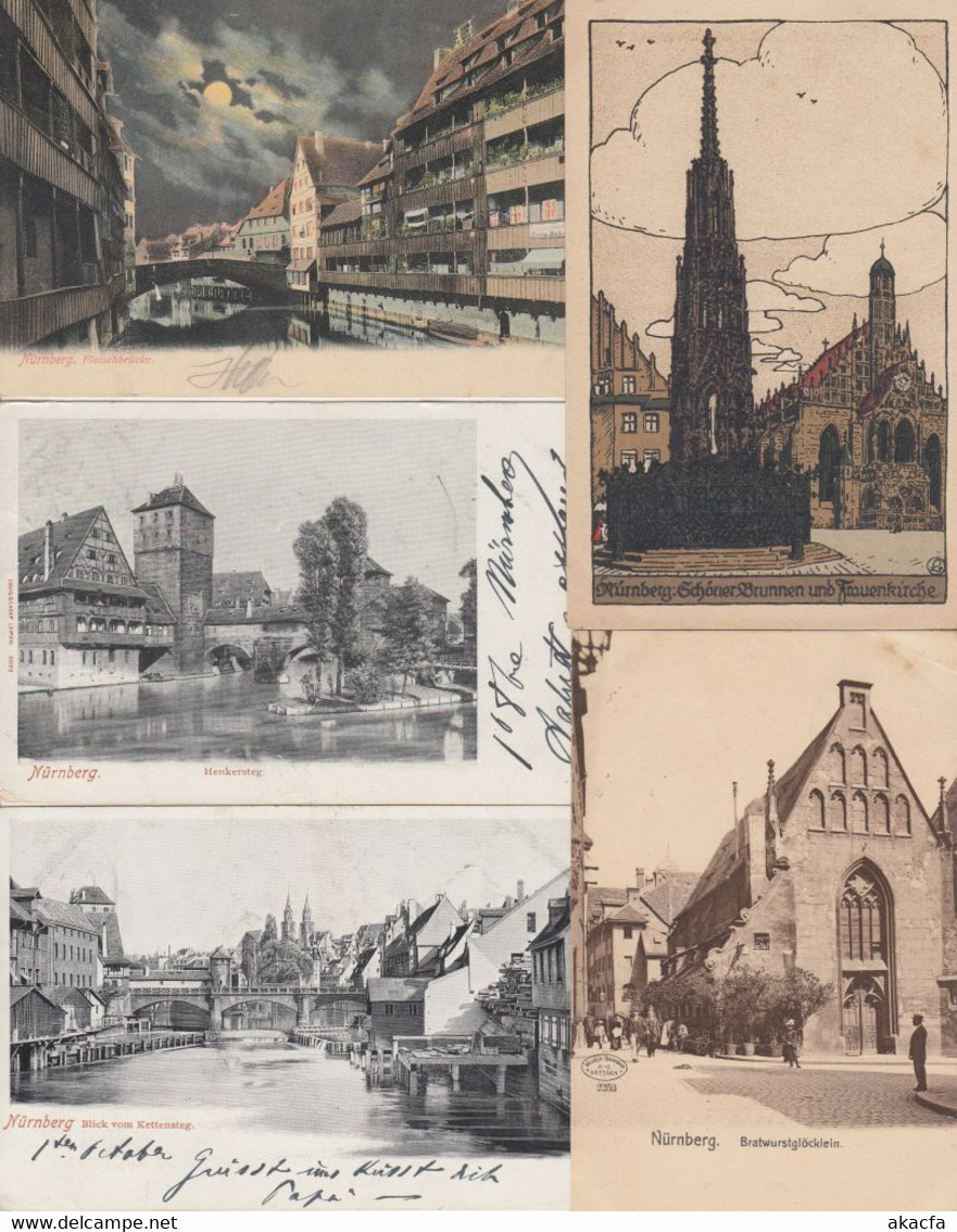 NÜRNBERG GERMANY 26 Vintage Postcards Mostly Pre-1940 (L3391) - Collections & Lots