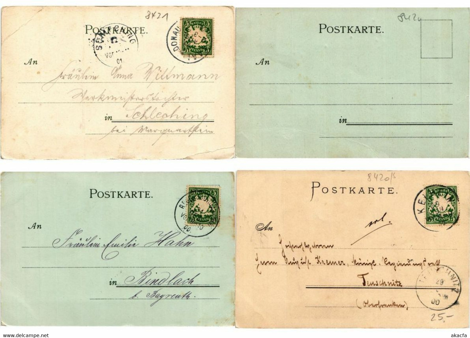 KELHEIM GERMANY 13 Vintage LITHO Postcards Mostly Pre-1910 (L3525) - Collezioni E Lotti