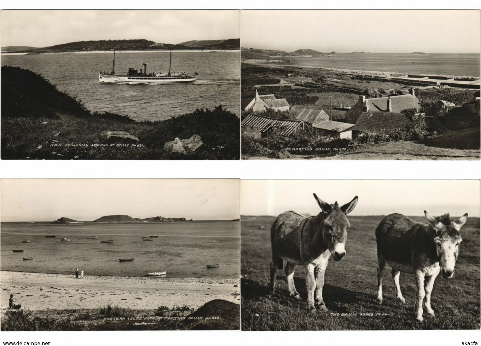 SCILLY ISLANDS UK GREAT BRITAIN REAL PHOTO 15 Vintage Postcards (L4133) - Scilly Isles