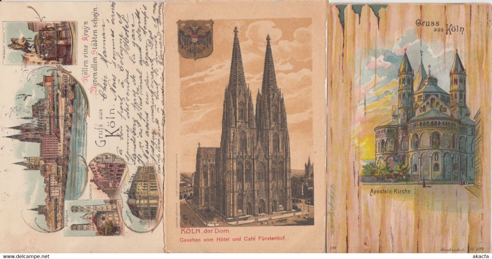 COLOGNE KÖLN GERMANY 31 Vintage LITHO Postcards mostly pre-1905 (L2529)