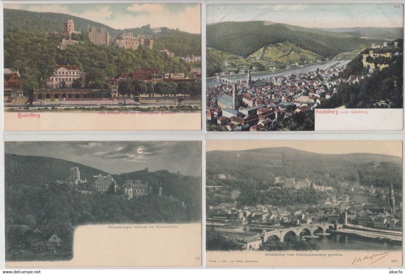 HEIDELBERG Germany 51 Vintage Postcards Mostly pre-1920 (L5355)