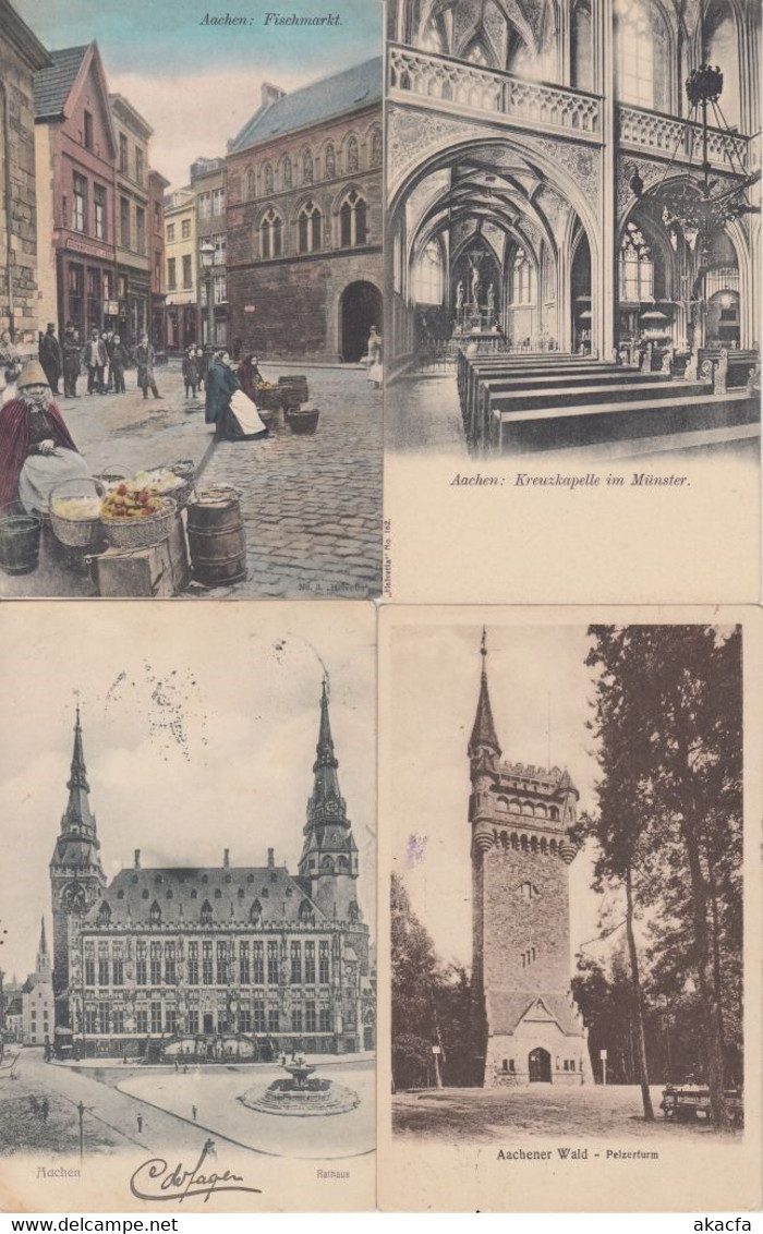 AACHEN AKEN Germany 63 Vintage Postcards Pre-1940 (L5350) - Verzamelingen & Kavels