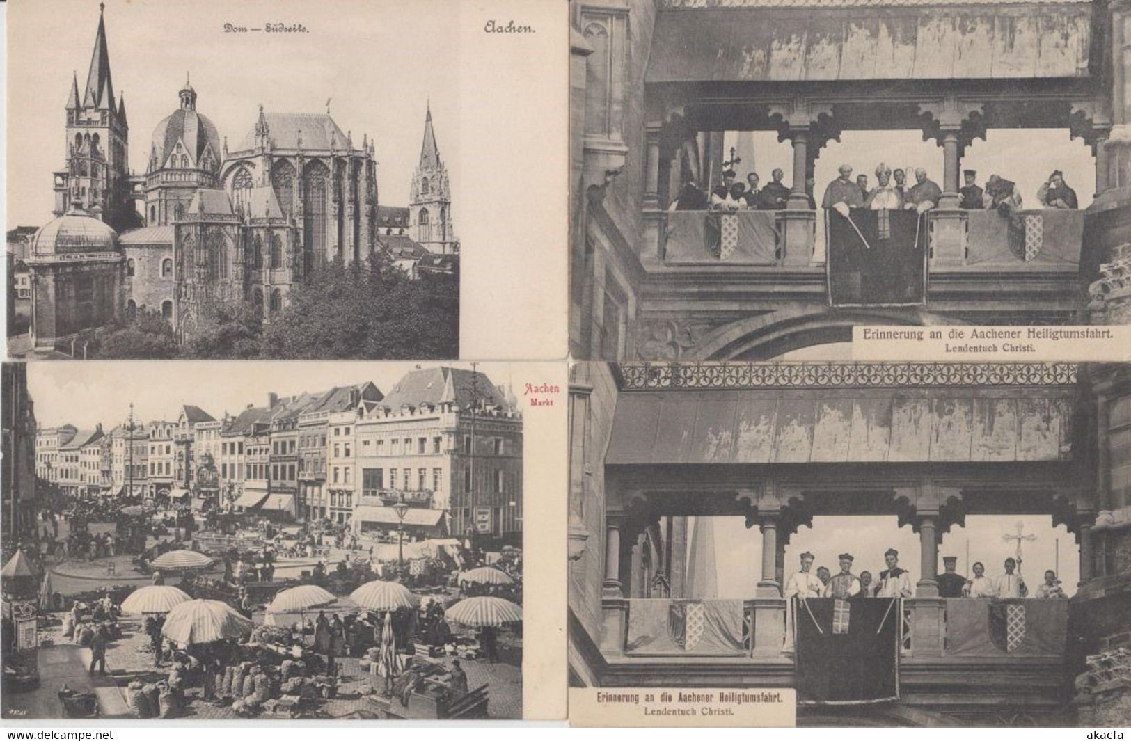 AACHEN AKEN Germany 63 Vintage Postcards Pre-1940 (L5350) - Sammlungen & Sammellose