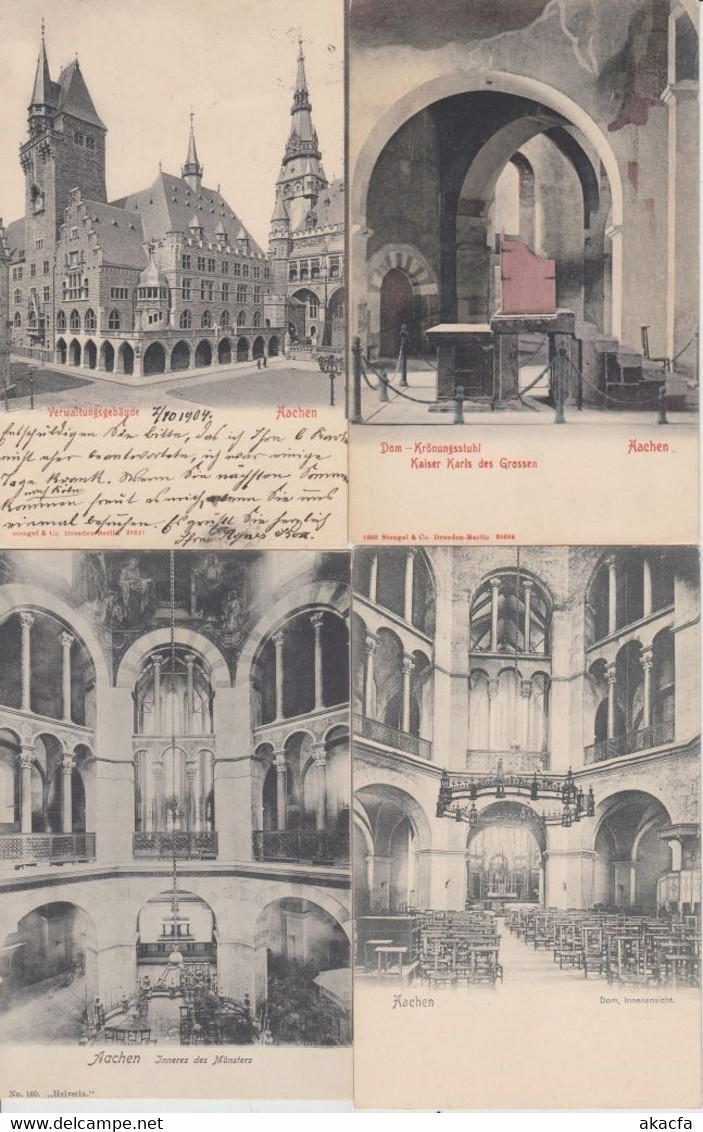 AACHEN AKEN Germany 63 Vintage Postcards pre-1940 (L5350)