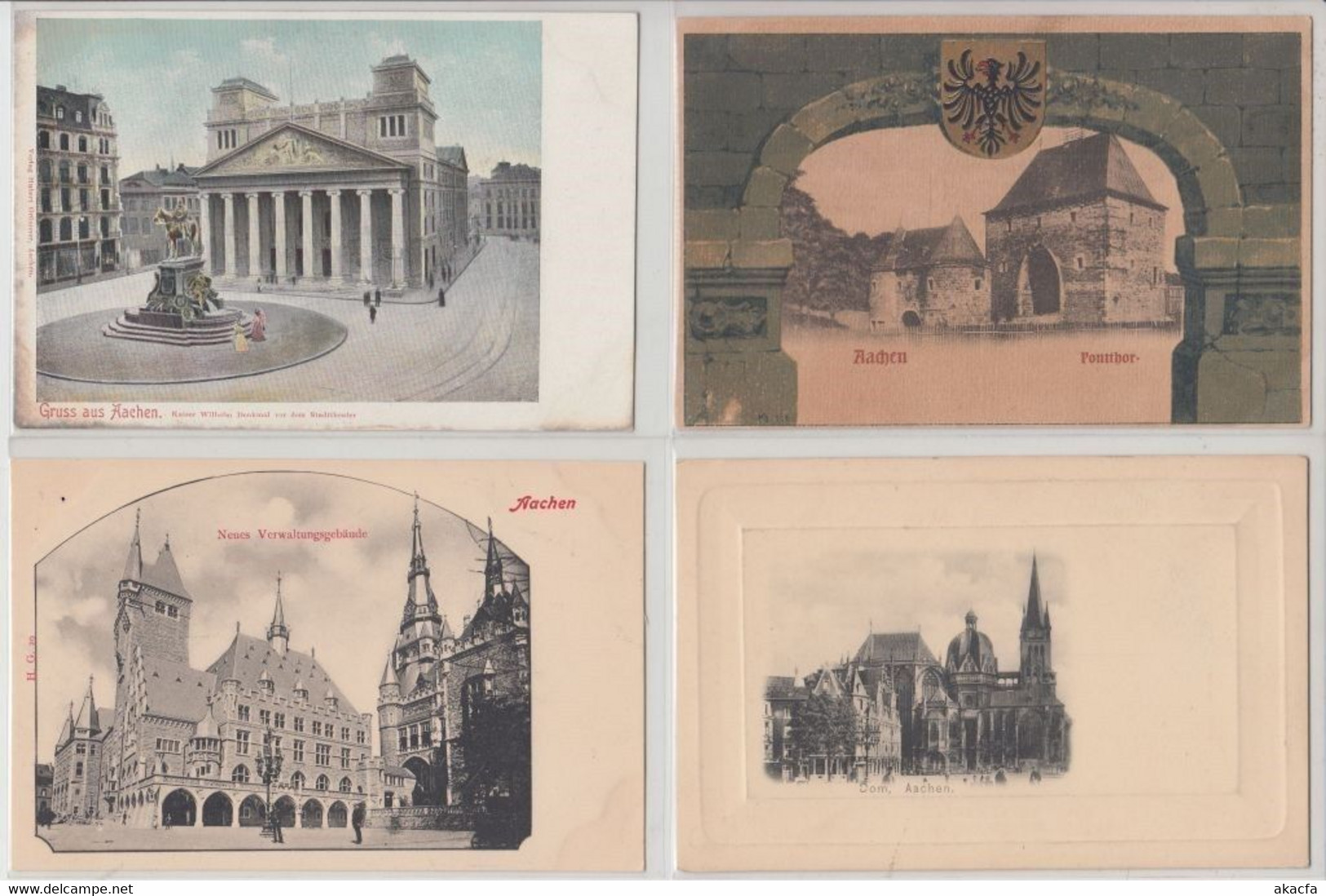 AACHEN AKEN Germany 63 Vintage Postcards pre-1940 (L5350)