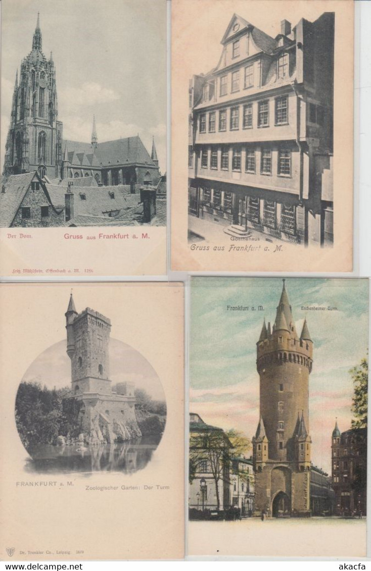 FRANKFURT Germany 53 Vintage Postcards Mostly Pre-1920 (L5353) - Verzamelingen & Kavels