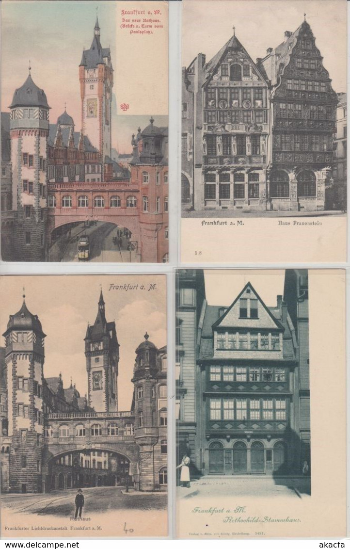 FRANKFURT Germany 53 Vintage Postcards Mostly Pre-1920 (L5353) - Collezioni E Lotti