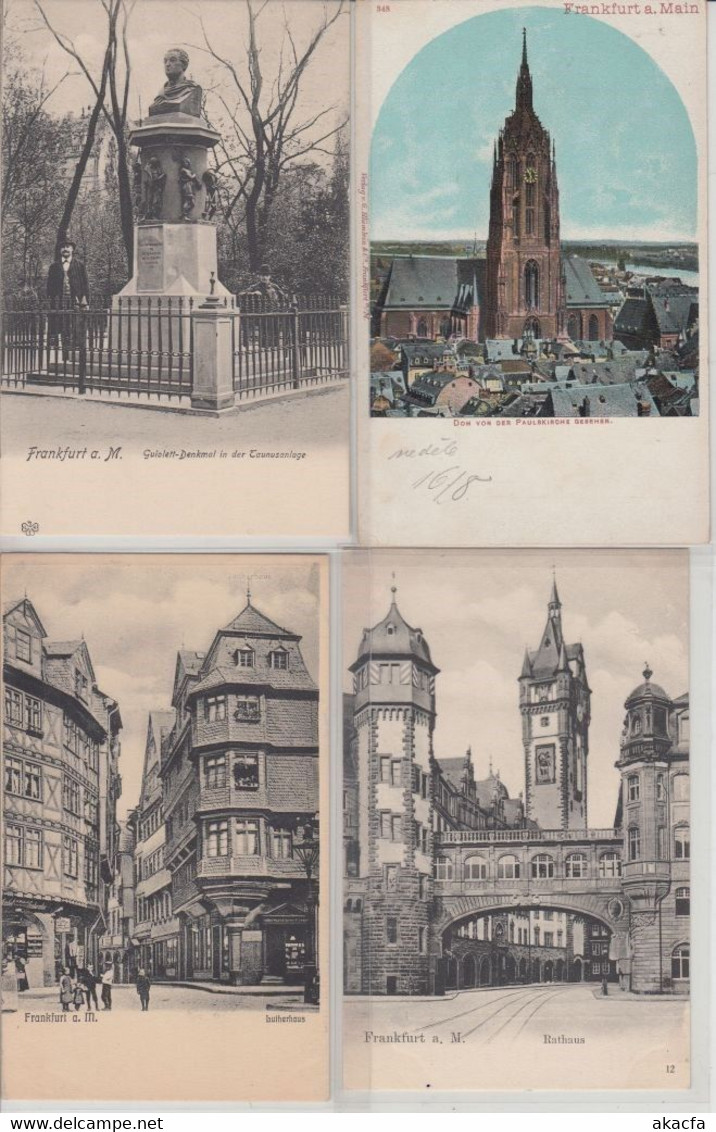 FRANKFURT Germany 53 Vintage Postcards Mostly Pre-1920 (L5353) - Sammlungen & Sammellose