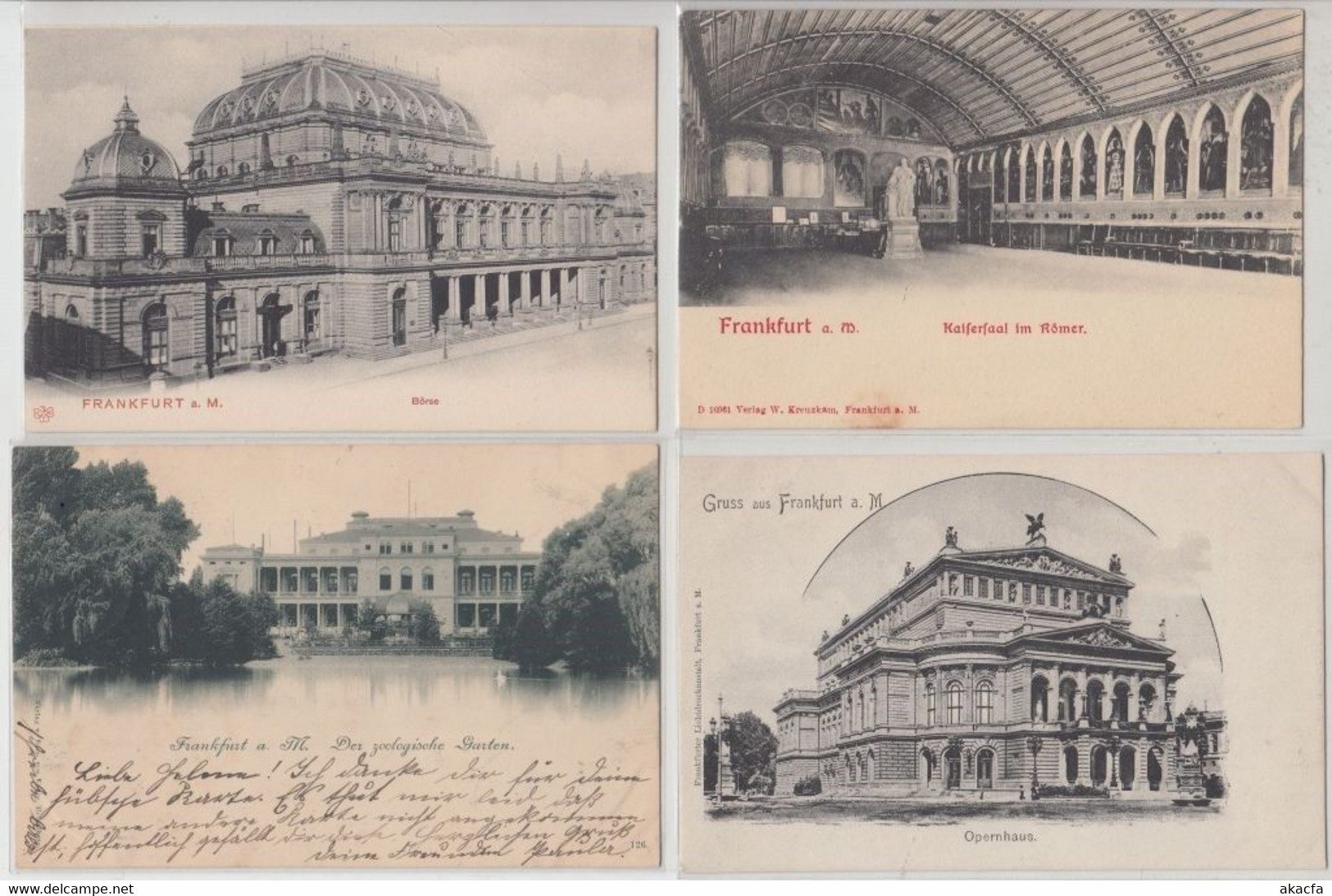 FRANKFURT Germany 53 Vintage Postcards Mostly pre-1920 (L5353)