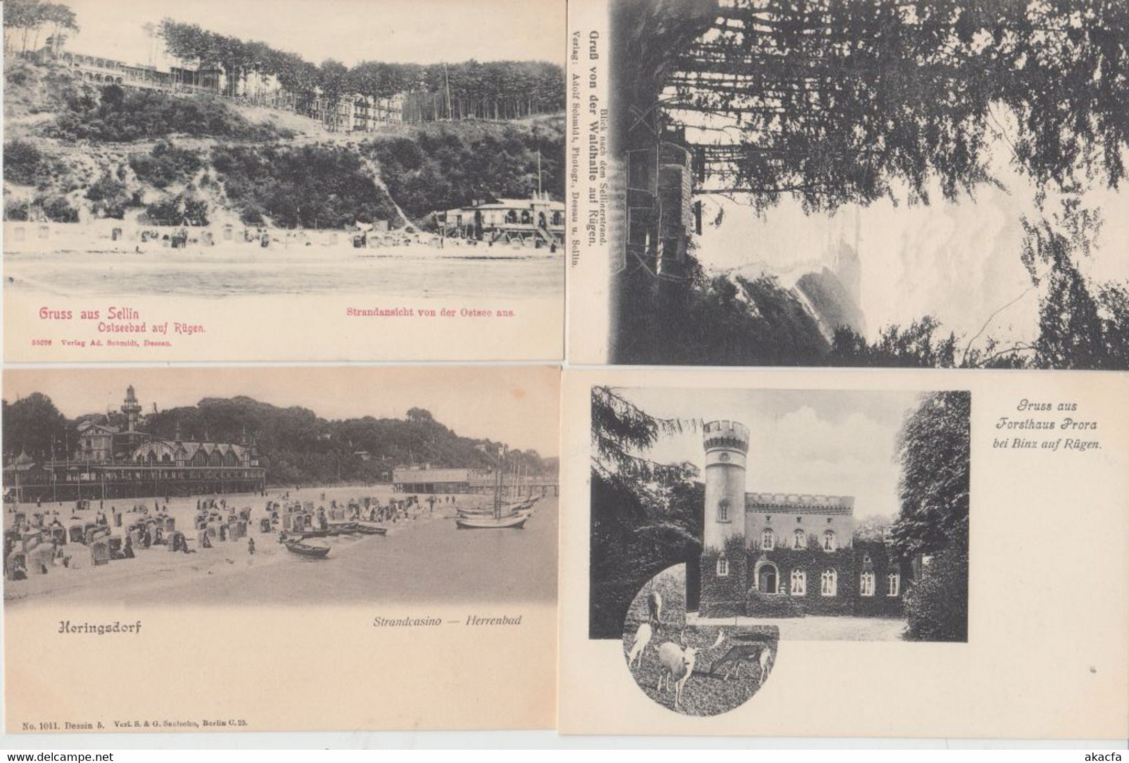 RÜGEN Island GERMANY 22 Vintage Bettter Postcards Pre-1920 (L5164) - Collezioni E Lotti