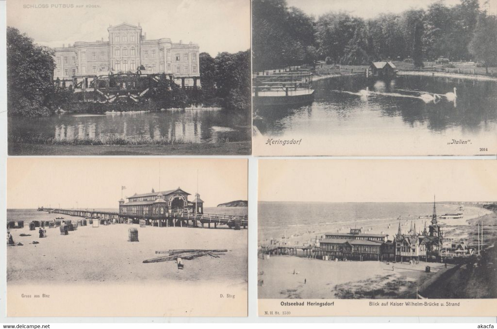 RÜGEN Island GERMANY 22 Vintage Bettter Postcards Pre-1920 (L5164) - Collections & Lots