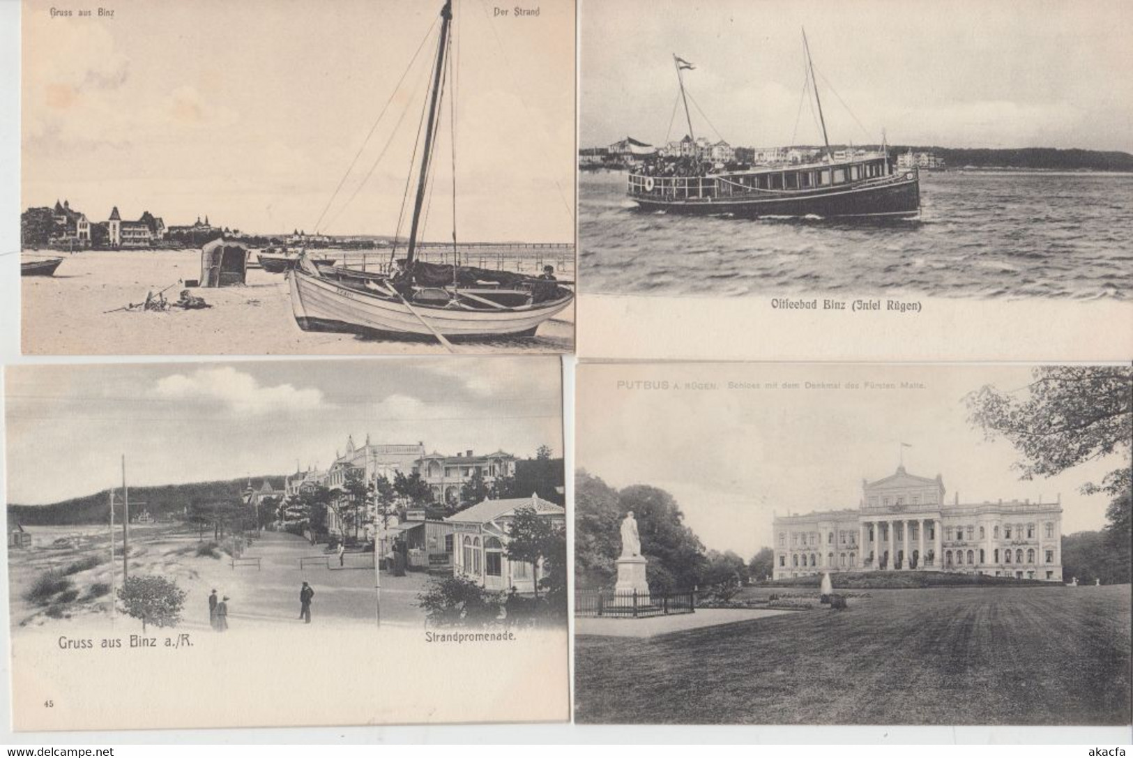 RÜGEN Island GERMANY 22 Vintage Bettter Postcards Pre-1920 (L5164) - Collections & Lots