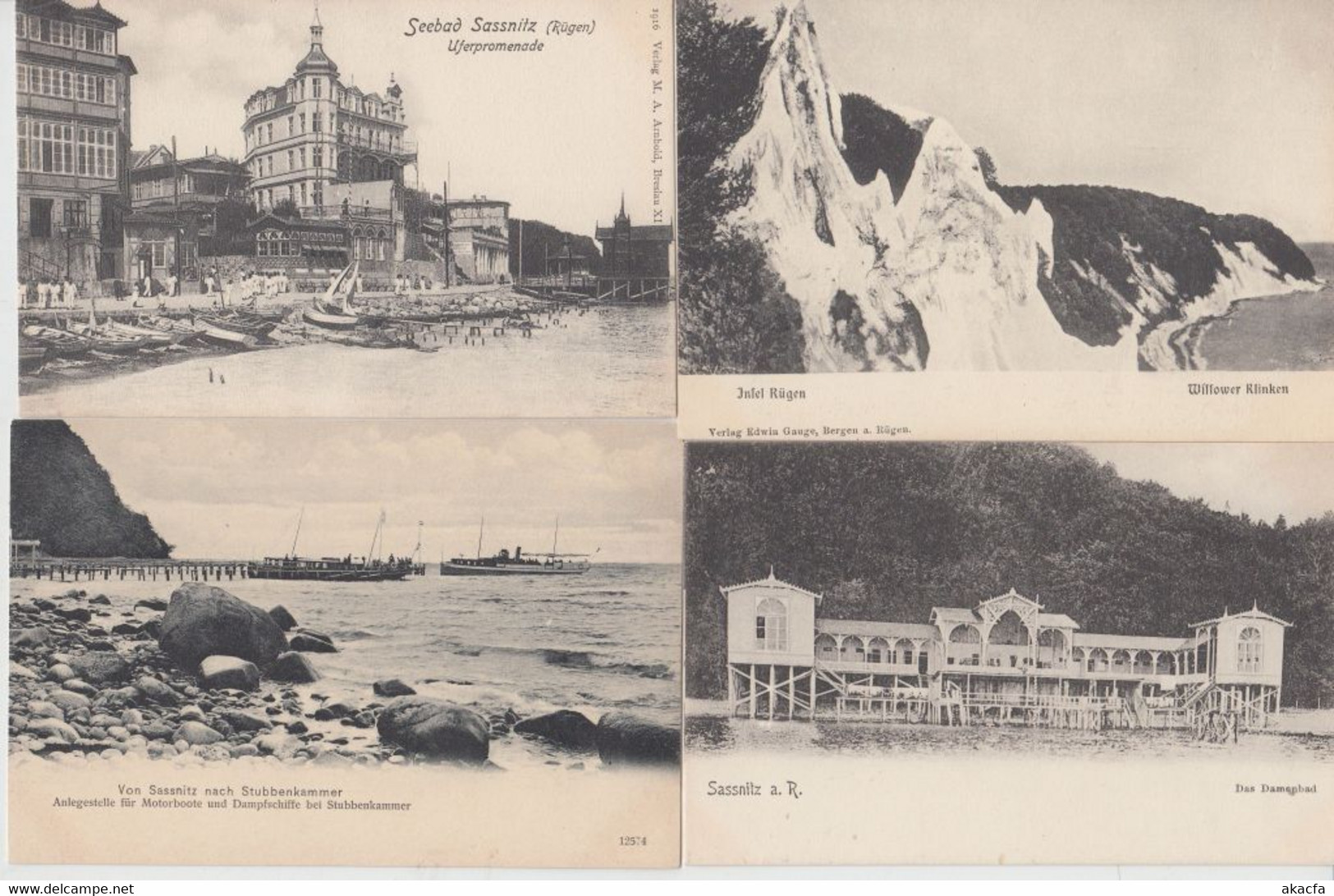 RÜGEN Island GERMANY 22 Vintage Bettter Postcards Pre-1920 (L5164) - Collections & Lots