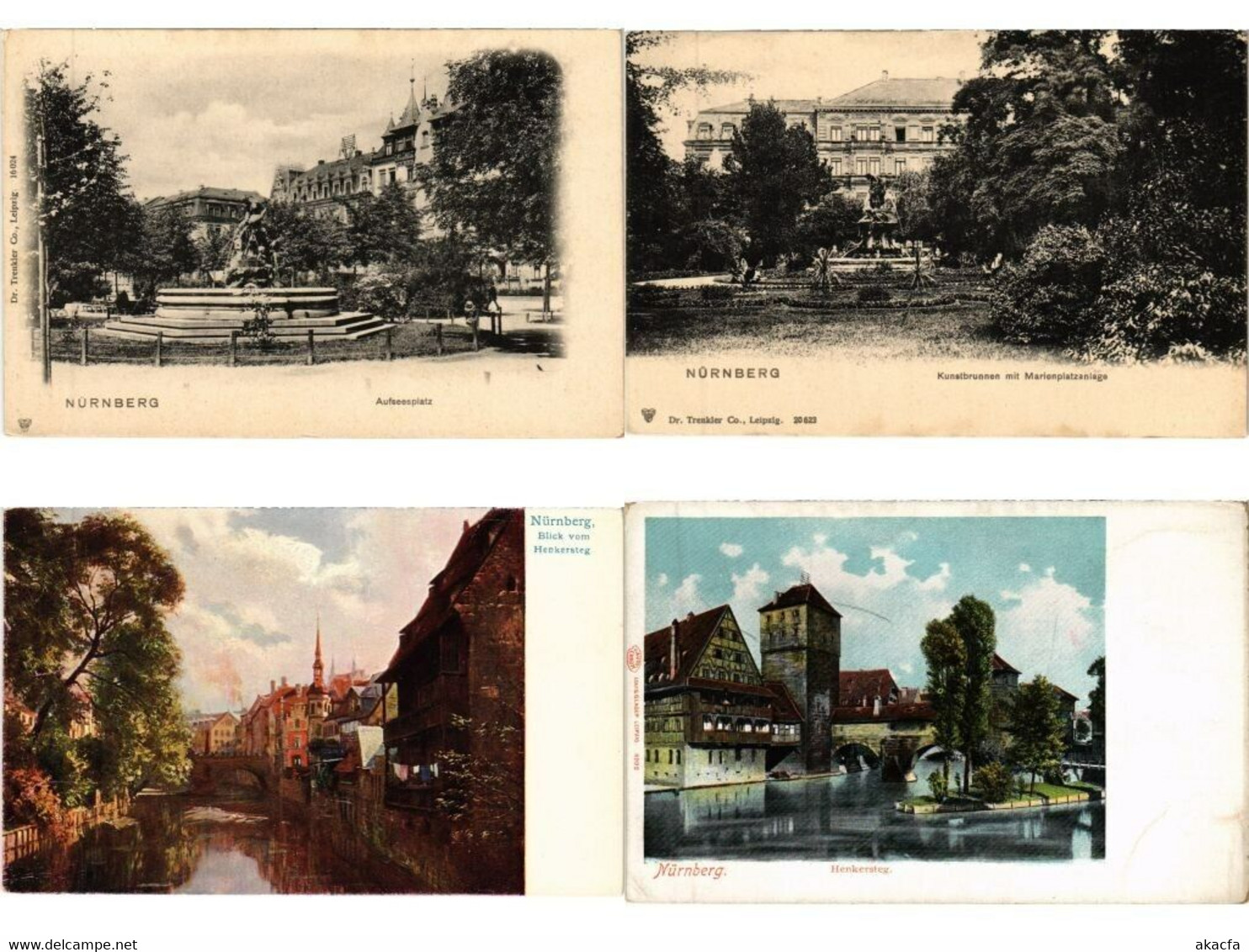 NÜRNBERG Germany 52 Vintage Postcards Mostly Pre-1920 (L5347) - Collections & Lots