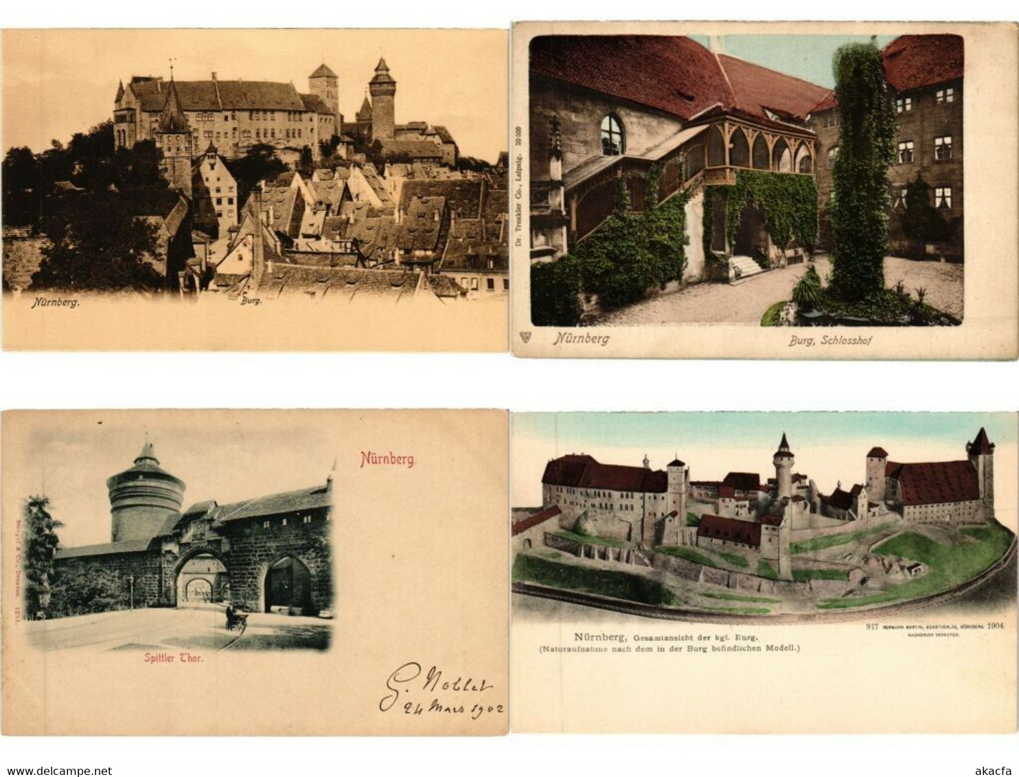 NÜRNBERG Germany 52 Vintage Postcards Mostly Pre-1920 (L5347) - Collections & Lots