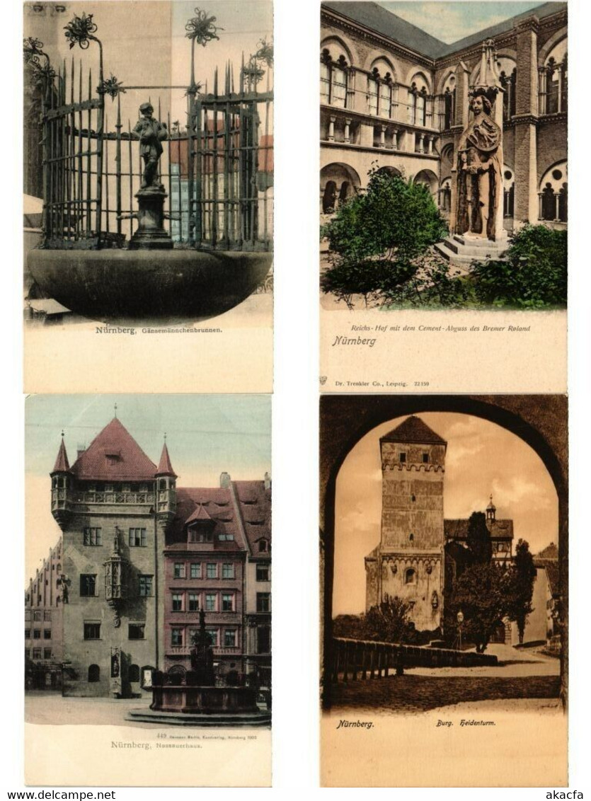 NÜRNBERG Germany 52 Vintage Postcards Mostly pre-1920 (L5347)