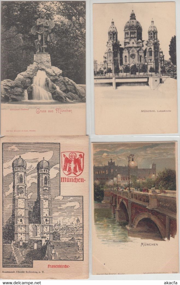 MÜNCHEN MUNICH Germany 53 Vintage Postcards Mostly pre-1920 (L5346)