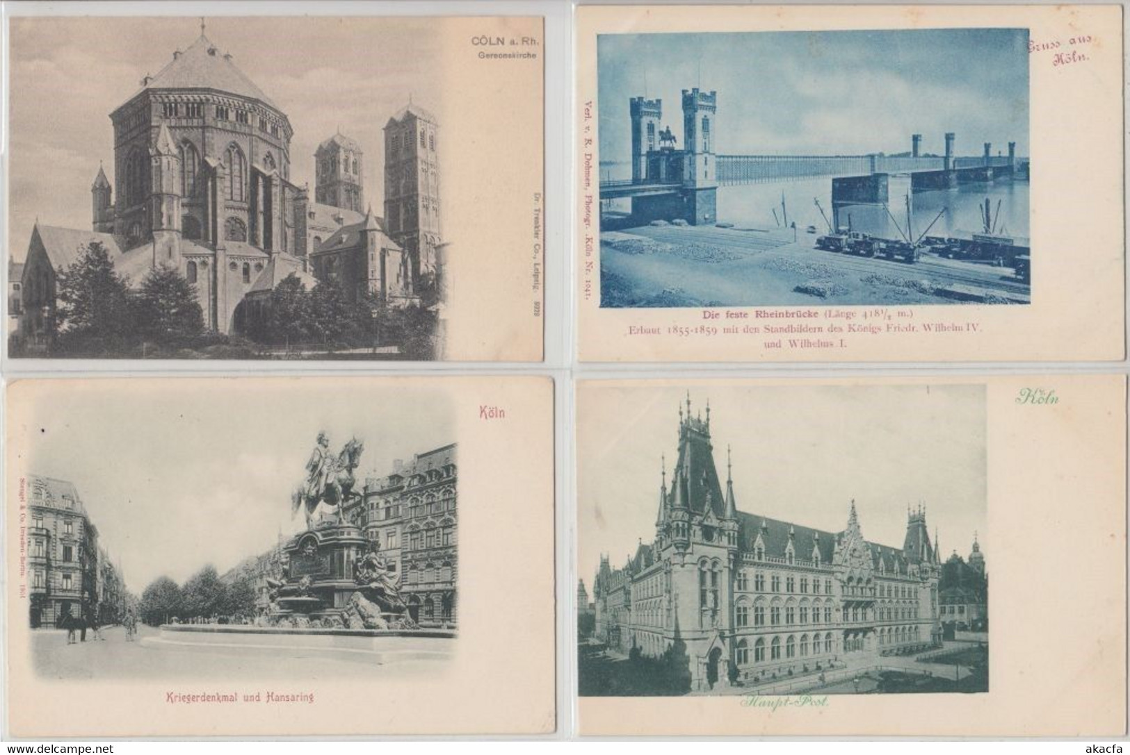 KÖLN KOELN Germany 83 Vintage Postcards Mostly Pre-1920 (L5343) - Collections & Lots