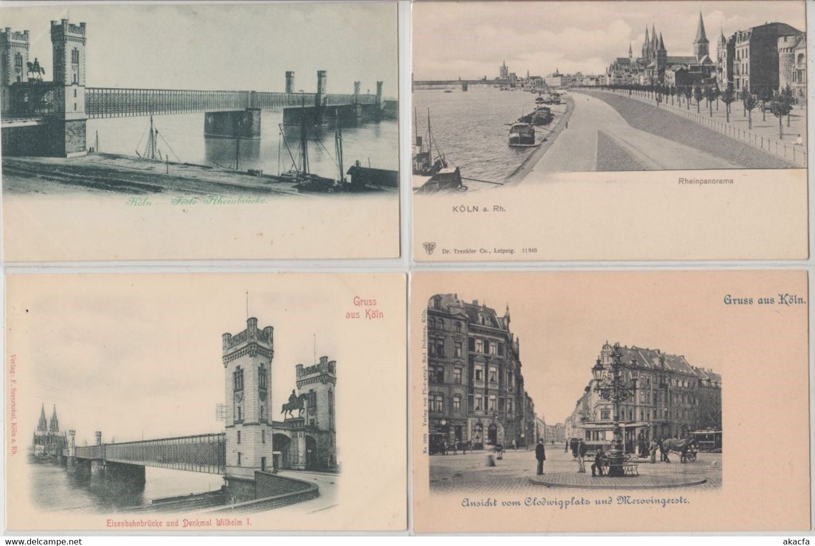 KÖLN KOELN Germany 83 Vintage Postcards Mostly pre-1920 (L5343)