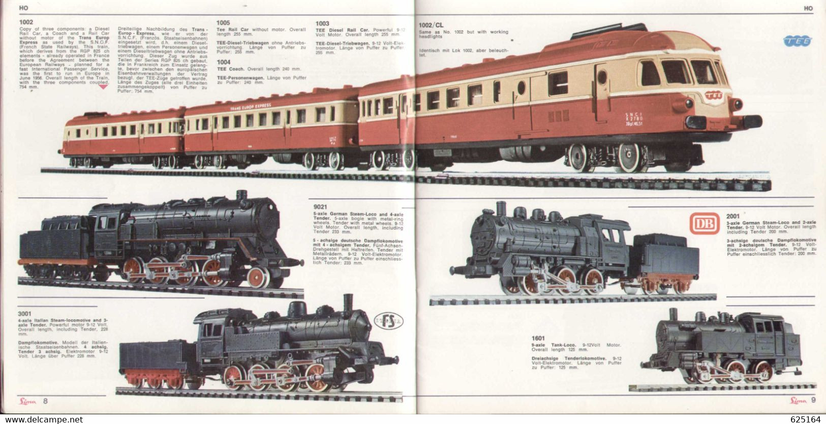 Catalogue LIMA 1966-67 Catalogue Katalog Gauge HO 1/87 N 1/160 - En Anglais Et Allemand - English