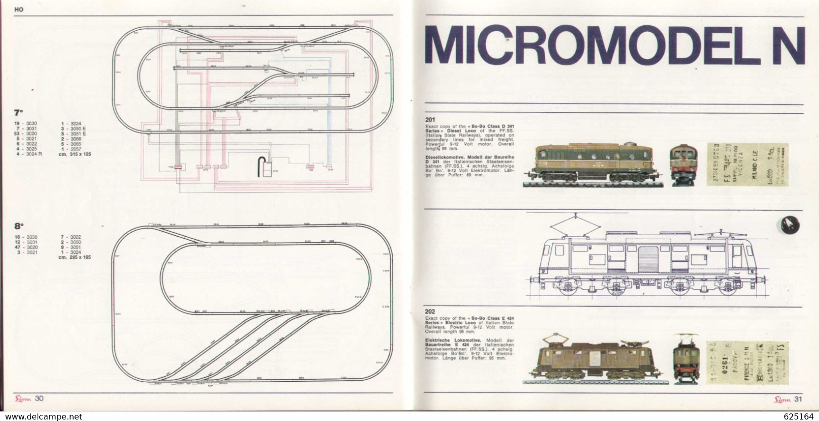 catalogue LIMA 1966-67 Catalogue Katalog Gauge HO 1/87 N 1/160 - en anglais et allemand