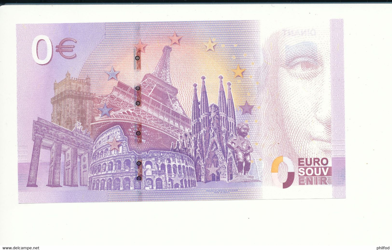 Billet Touristique 0 Euro - DINANT - ZEBC - 2019-1 - N° 9949 - Autres & Non Classés