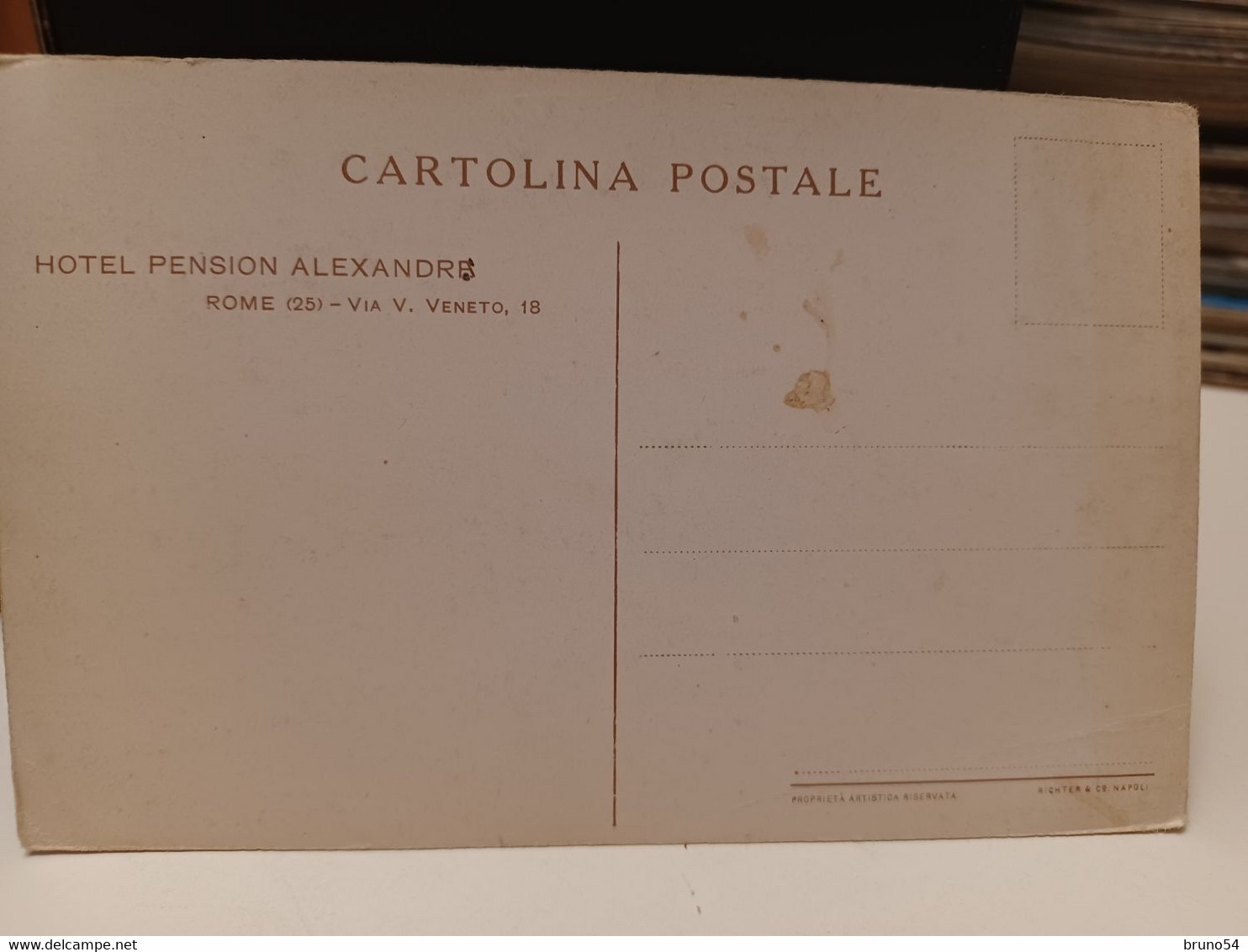 Cartolina Roma Hotel Pension Alexandra Illustrata - Bars, Hotels & Restaurants