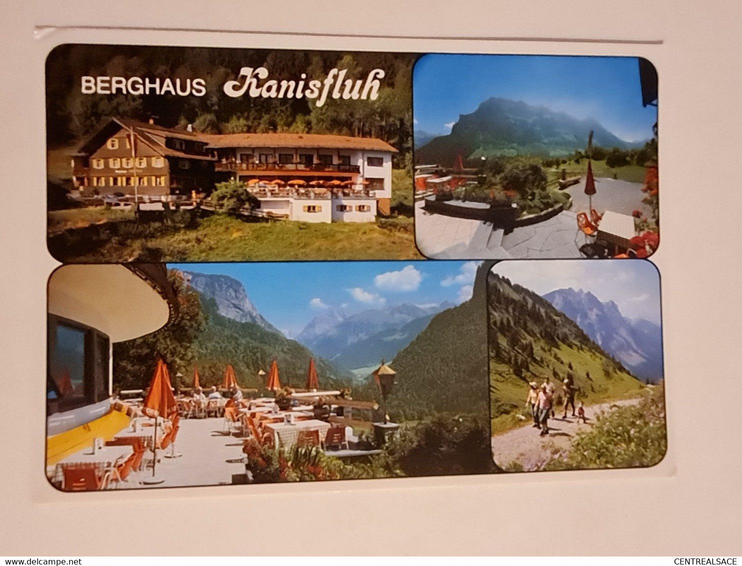 Carte  Autriche  BREGENSZERWALD BERGHAUS KANISFLUCH PENSION RESTAURANT - Bregenzerwaldorte