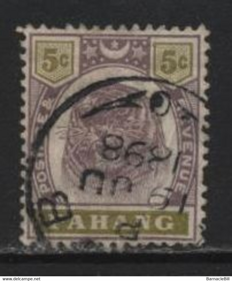 Pahang (08) 1895 Tiger. 5c Used. Hinged. - Pahang