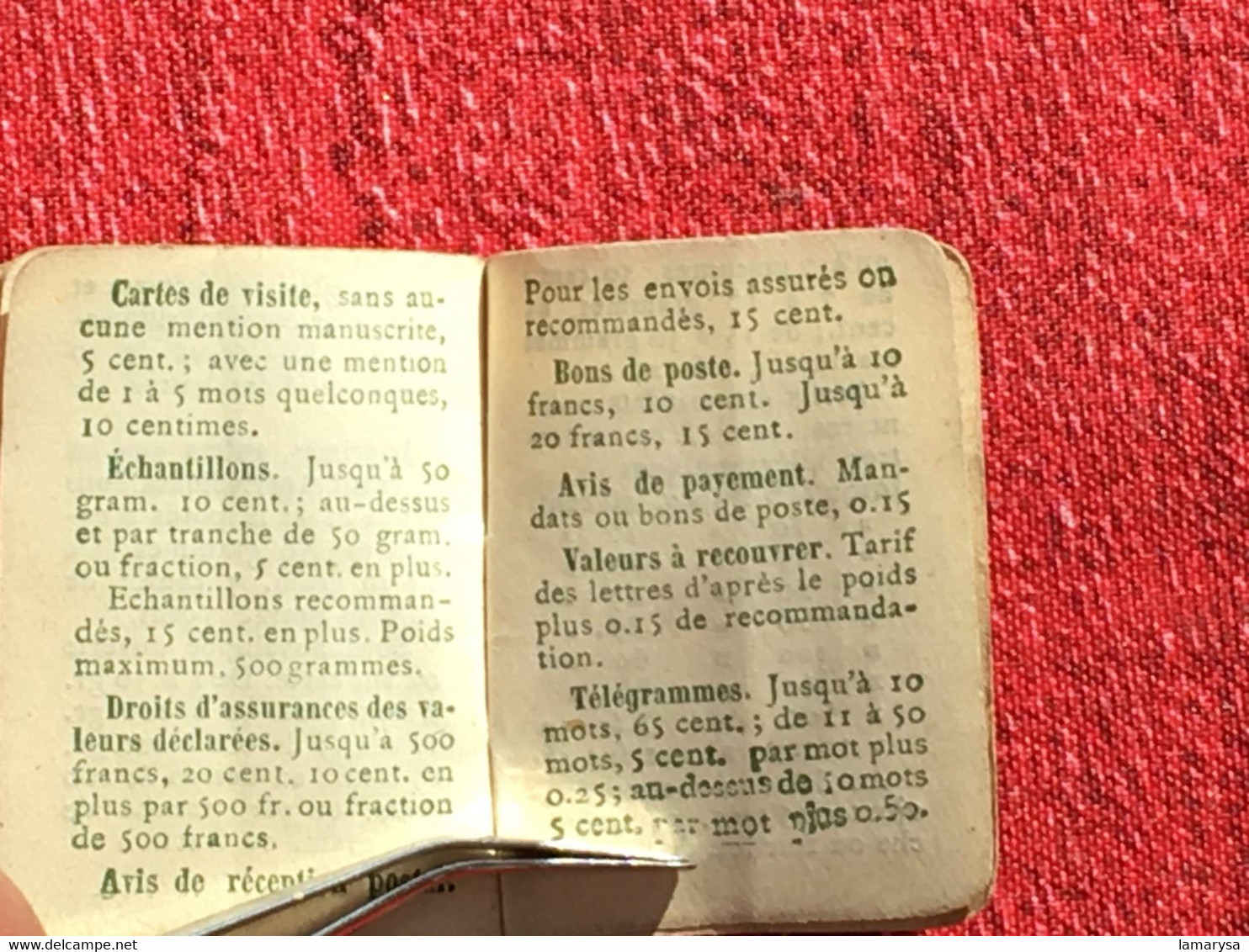 Almanach 1918 Calendrier-Petit format-Saisons-Fêtes-tarif postal-WW1-Publicitaire Coiffure-Chaussures Bernheim Paris
