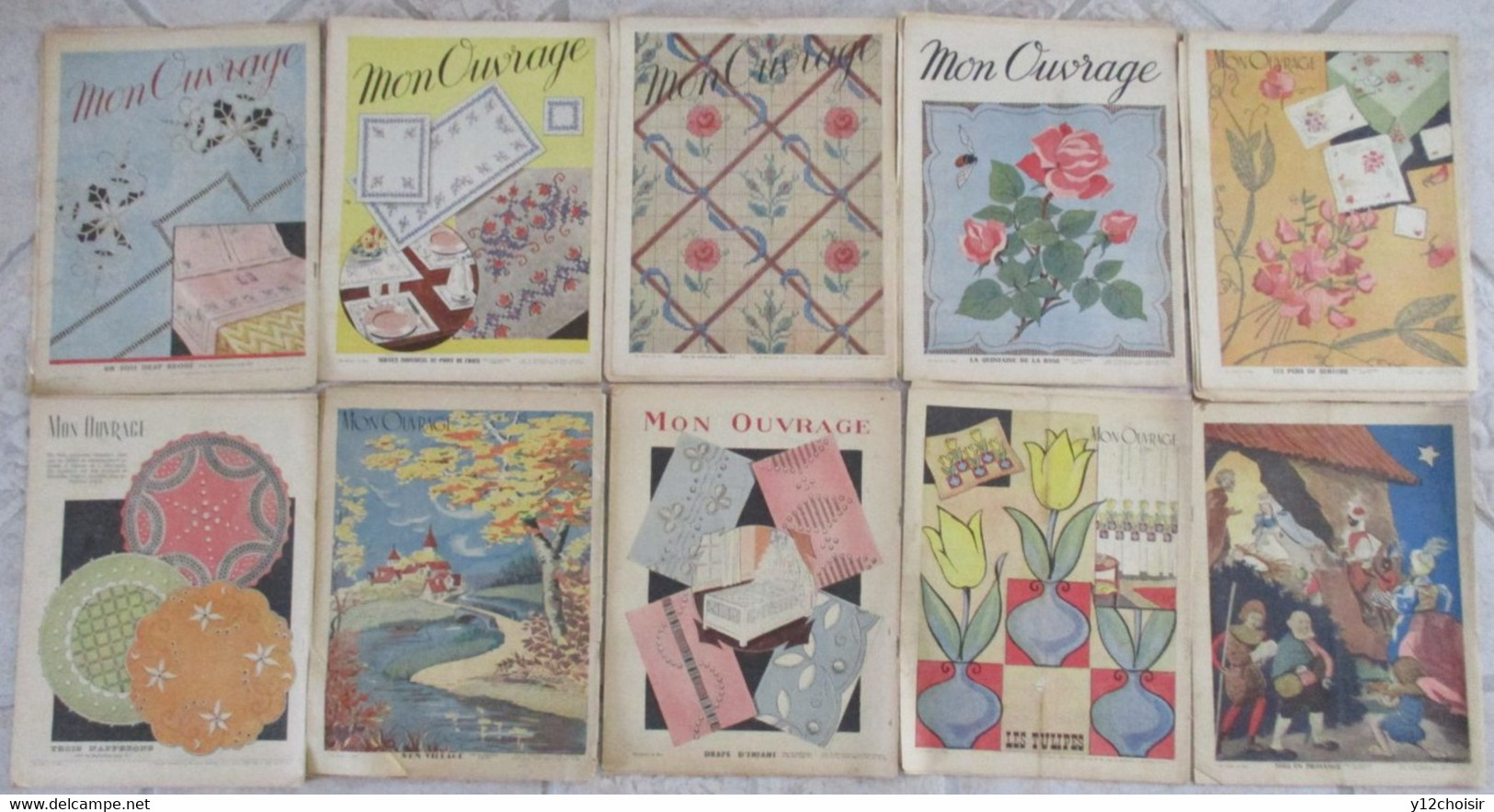 LOT DE 10 REVUES MON OUVRAGE ANNEE 1951 - House & Decoration