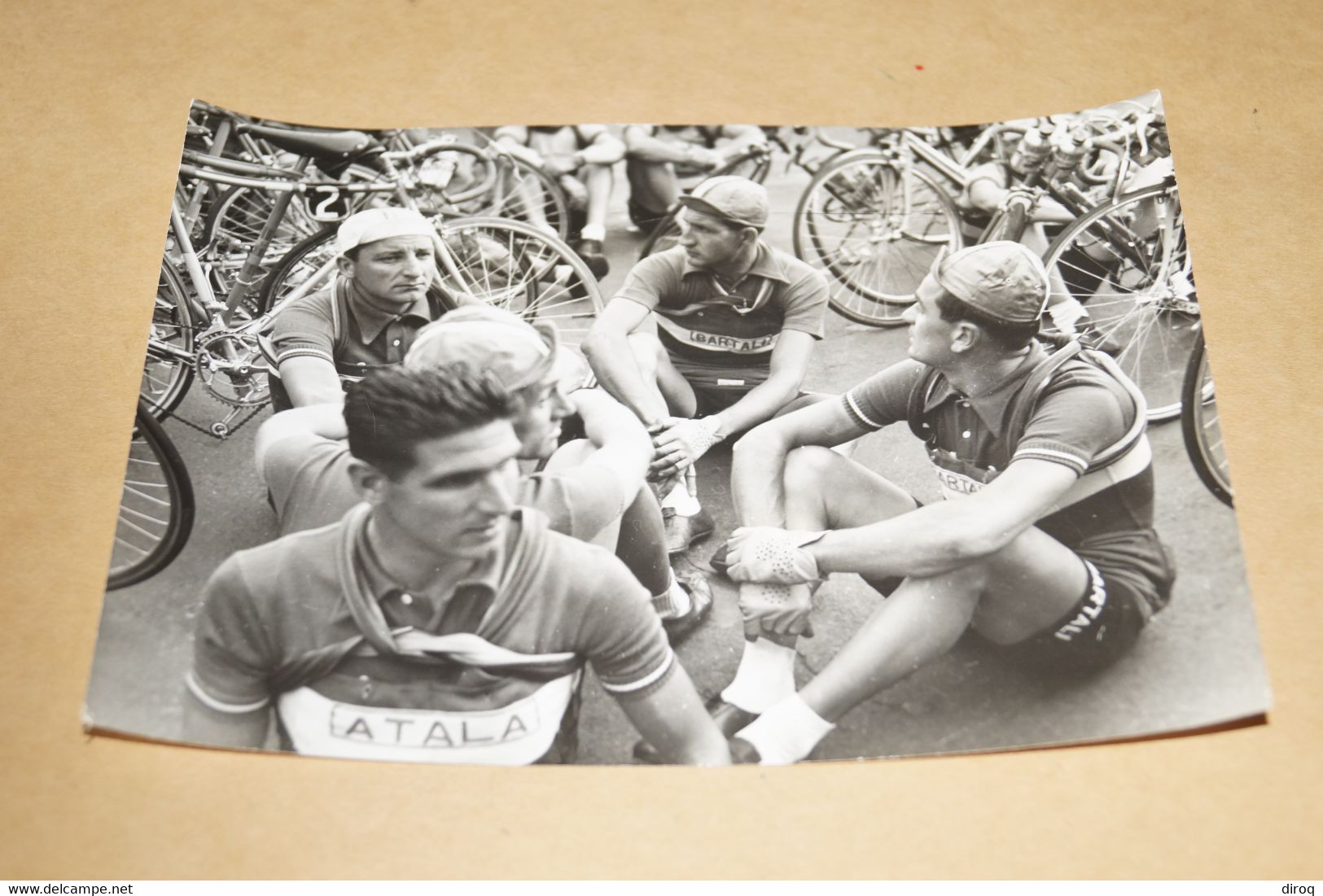 Ancienne Photo Originale Juillet 1950,Bartali, 18 Cm. Sur 13 Cm. - Cycling