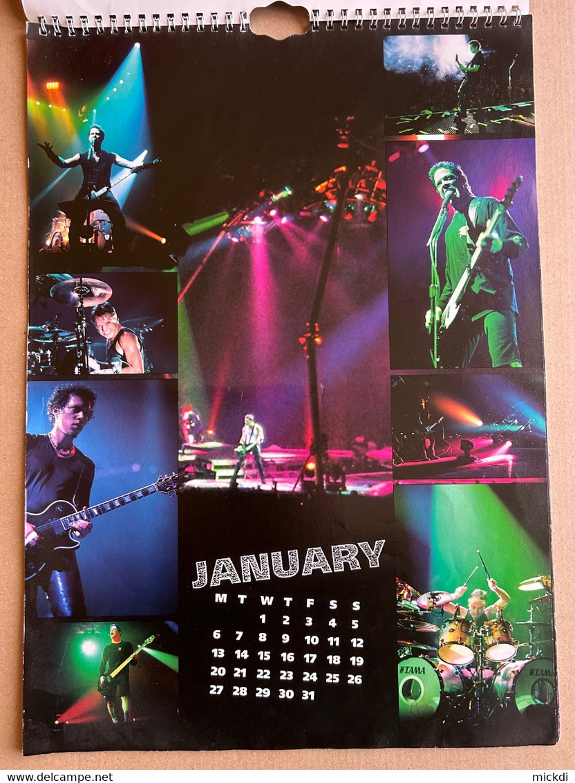 CALENDRIER 1997 METALLICA CALENDAR OFFICIAL 12 POSTERS - Grand Format : 1991-00