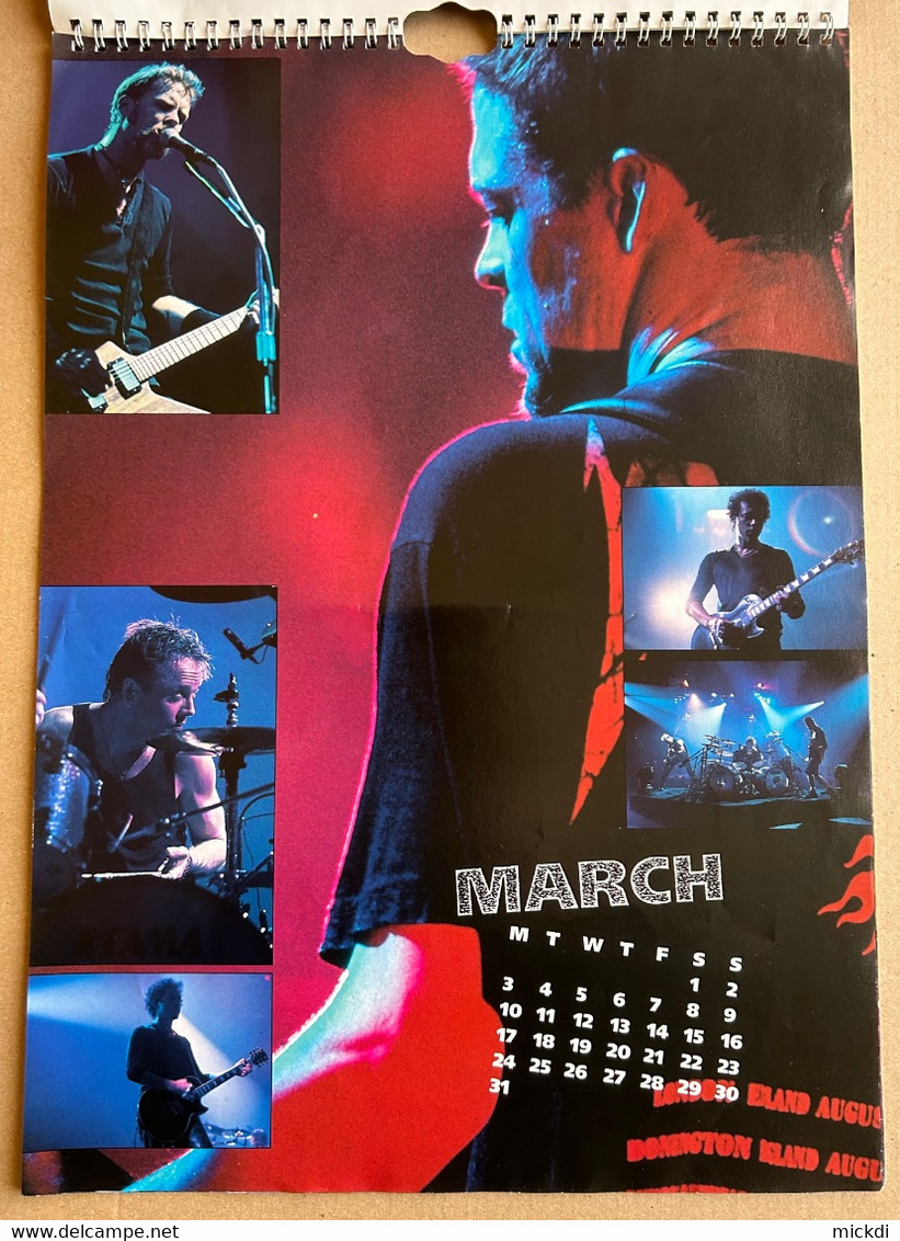 CALENDRIER 1997 METALLICA CALENDAR OFFICIAL 12 POSTERS - Grand Format : 1991-00