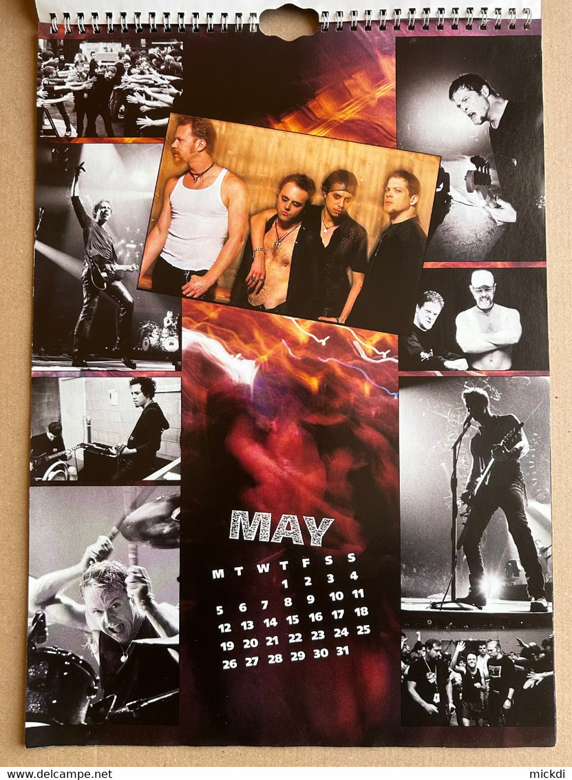 CALENDRIER 1997 METALLICA CALENDAR OFFICIAL 12 POSTERS