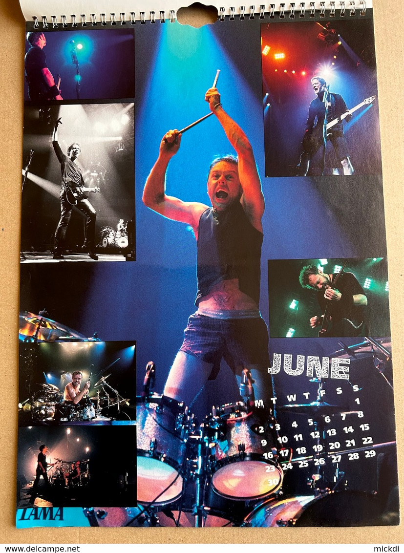 CALENDRIER 1997 METALLICA CALENDAR OFFICIAL 12 POSTERS