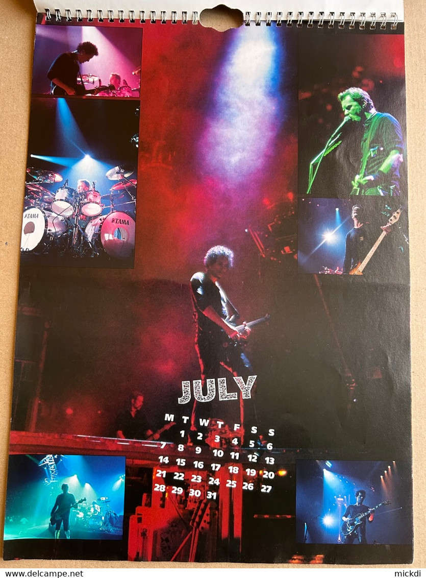 CALENDRIER 1997 METALLICA CALENDAR OFFICIAL 12 POSTERS