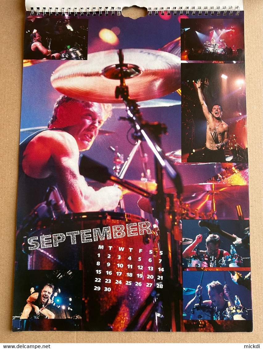 CALENDRIER 1997 METALLICA CALENDAR OFFICIAL 12 POSTERS