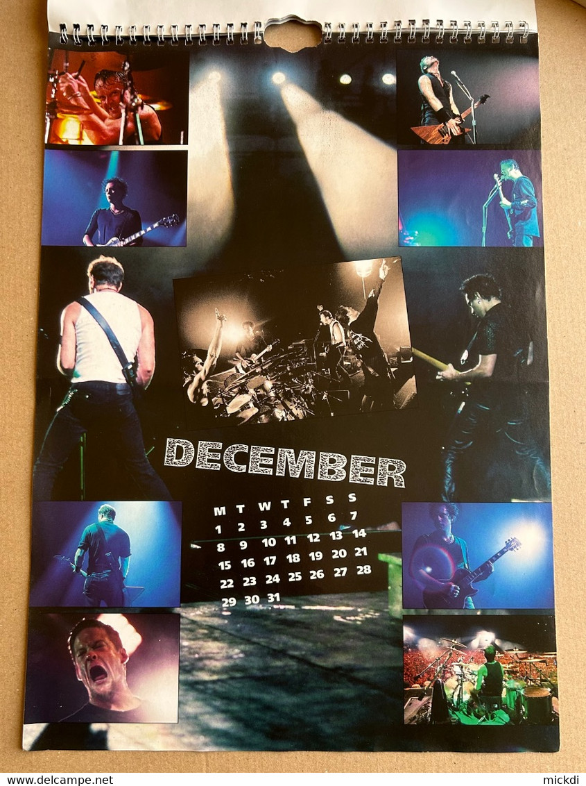 CALENDRIER 1997 METALLICA CALENDAR OFFICIAL 12 POSTERS