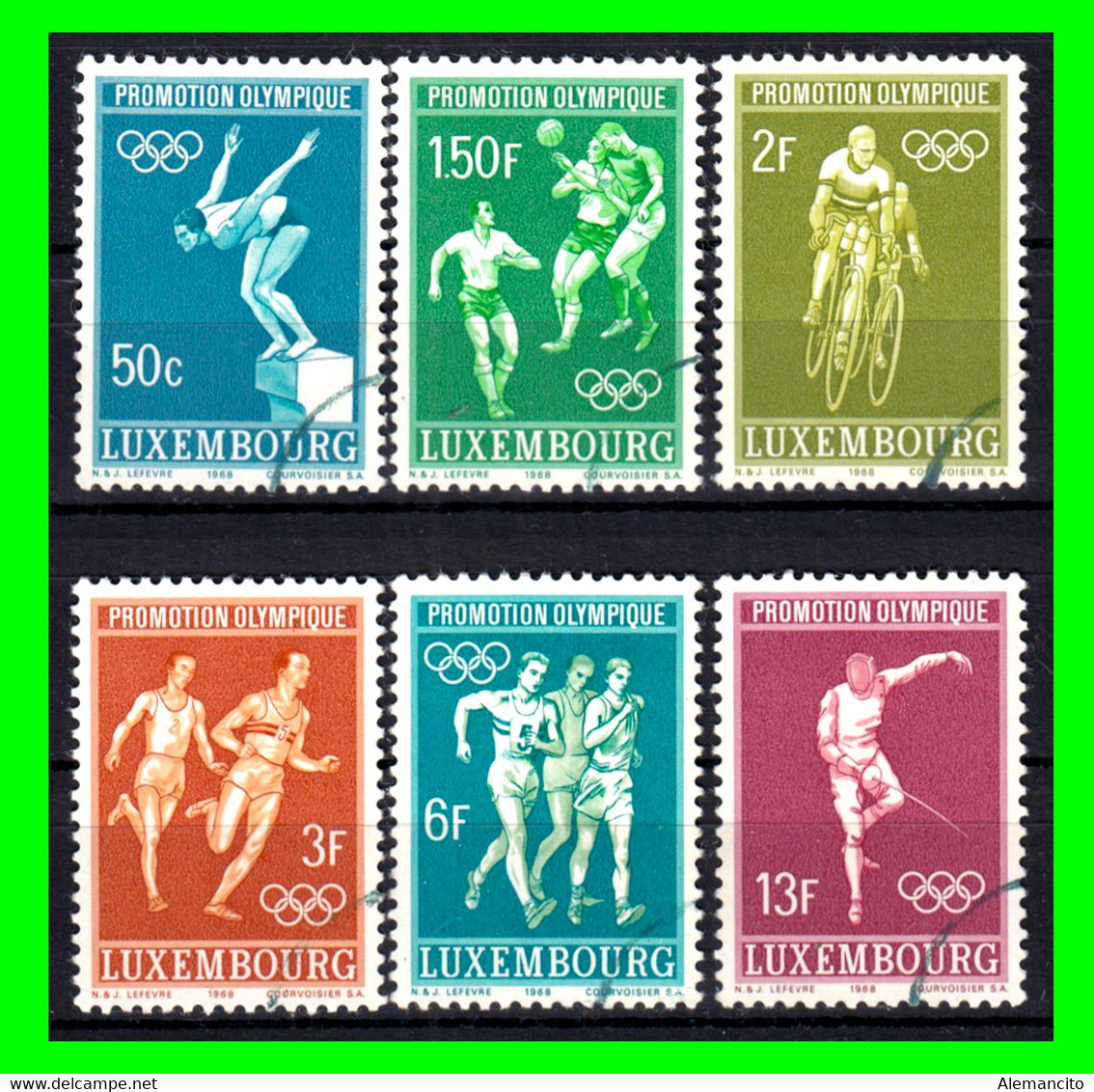 LUXEMBURGO (EUROPA) LOTE SERIE DEL AÑO 1968 JUEGOS OLIMPICOS DE MEXICO - 1965-91 Giovanni