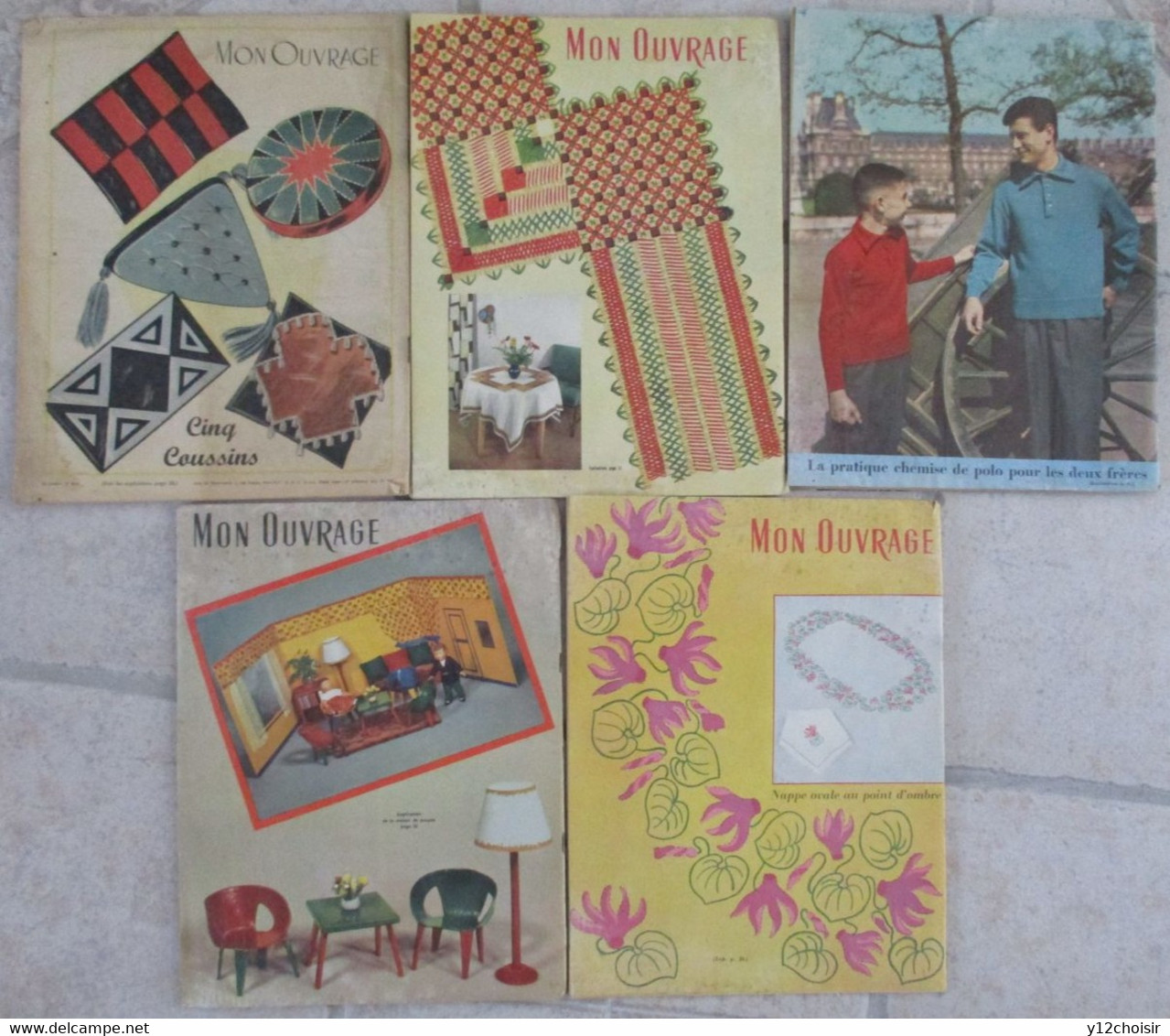 LOT DE 5 REVUES MON OUVRAGE ANNEE 1954 . 1957  EDIT. MONTSOURIS - Casa & Decoración